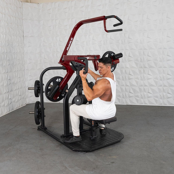 Muscle D Fitness Pro Strength Rotary Lat Pull-Down - Premium - Adjustable - Plate Loaded - Lat Training — additional view 11