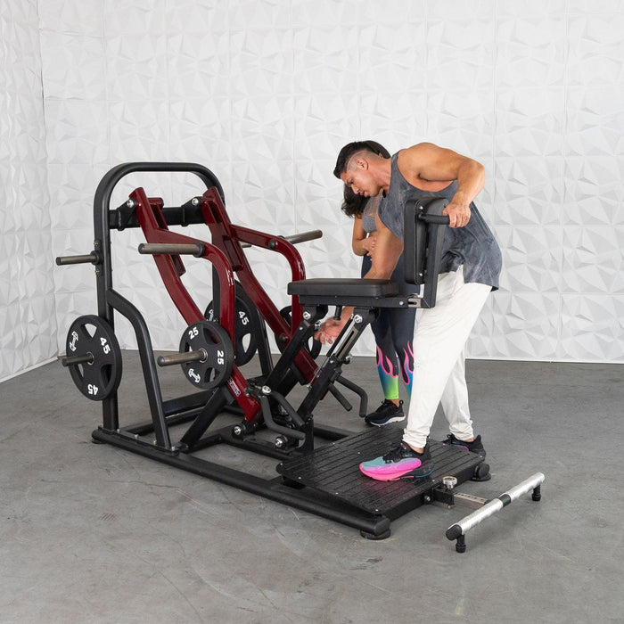 Muscle D Fitness Pro Strength Dynamic Row - Chest Supported -  Premium Adjustable Plate Loade — grip and contact surface