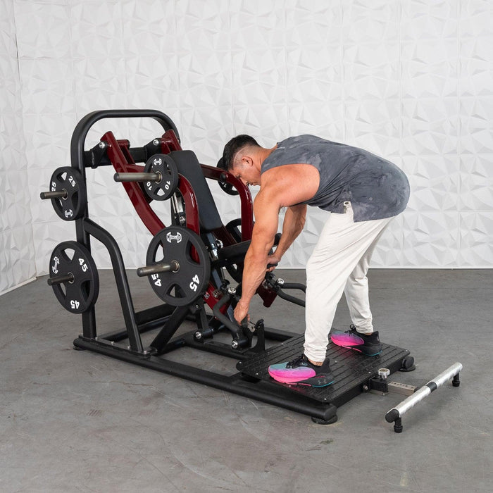 Muscle D Fitness Pro Strength Dynamic Row - Chest Supported -  Premium Adjustable Plate Loade — close-up detail