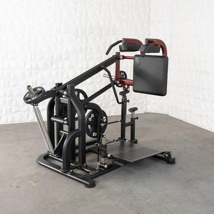 Muscle D Fitness Pro Strength Drop Squat - Adjustable Plate Loaded Squat Machine — adjustment mechanism