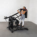 Muscle D Fitness Pro Strength Drop Squat - Adjustable Plate Loaded Squat Machine — grip and contact surface