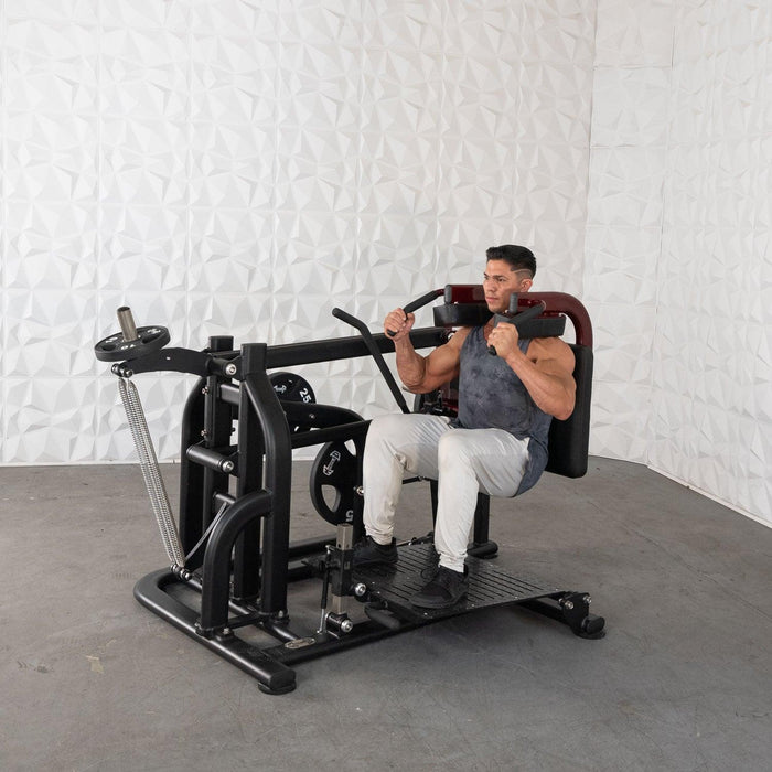 Muscle D Fitness Pro Strength Drop Squat - Adjustable Plate Loaded Squat Machine — weight load capacity