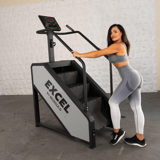 Muscle D Fitness Muscle D Fitness Light Commercial Stair Climber - Stepmill - LED Display - Heart Rate Monitor... — front view