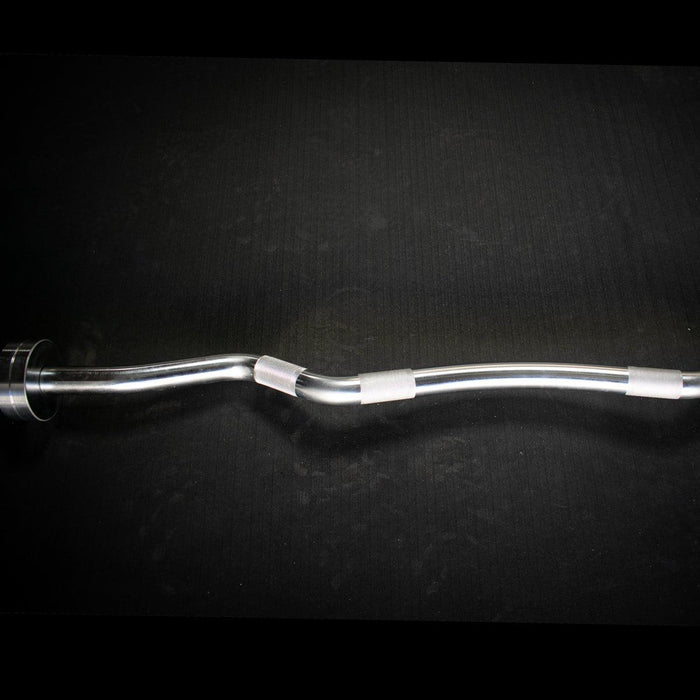 5' Hard Chrome Curl Bar - Muscle D Fitness - Ergonomic Angle for Arm Training