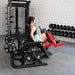 Muscle D Fitness Pro Strength Glute / Outer Thigh - Plate Loaded Abductor / Hip Extension — full setup angle