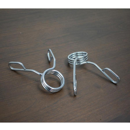 Muscle D Fitness Spring Collars (per pair) - Muscle D Fitness - Extra Strength Steel Spring Collars — front view