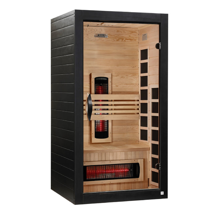 Dynamic Santorini 1-2 person full spectrum sauna right side view