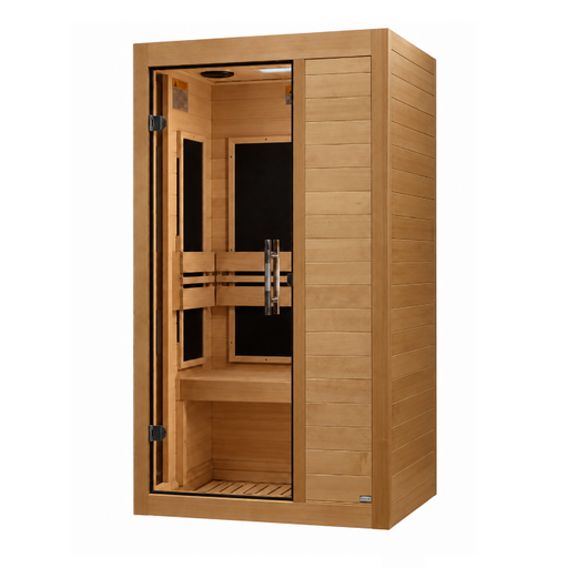 Dynamic Veneto Elite sauna angled view
