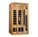 Golden Designs Dynamic "Gracia" 1-2-person Low EMF FAR Infrared Sauna Canadian Hemlock DYN-6119-01