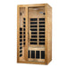 Golden Designs Dynamic Gracia 1-2-Person Low Emf Far Infrared Sauna Canadian Hemlock Dyn-6119-01