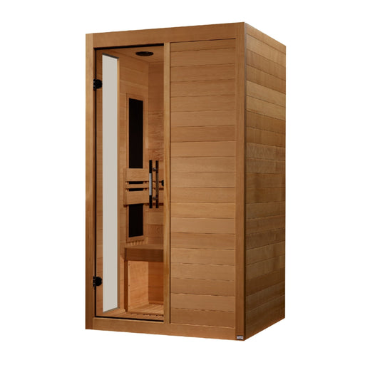 Dynamic Lucca 2-person sauna angled view