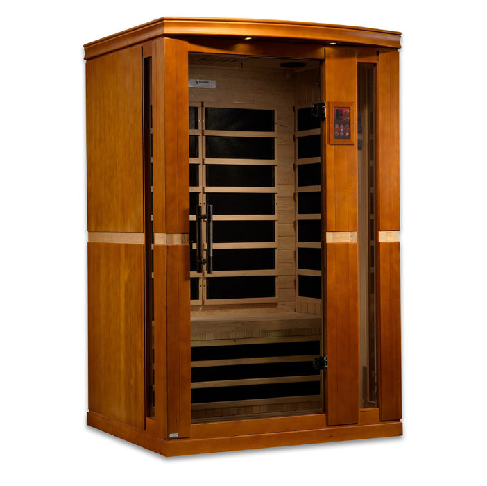 Dynamic Vittoria 2-person ultra low EMF sauna exterior front view