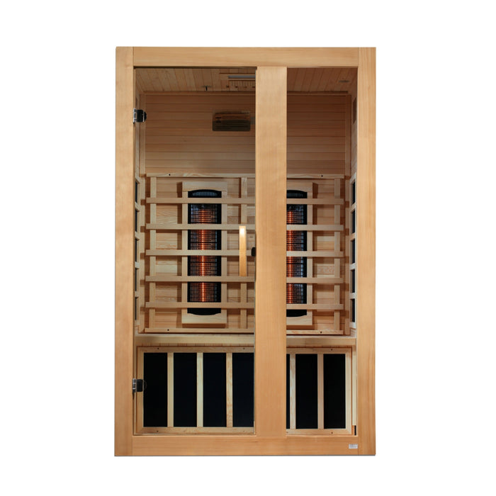 Serena full spectrum sauna in a room setting