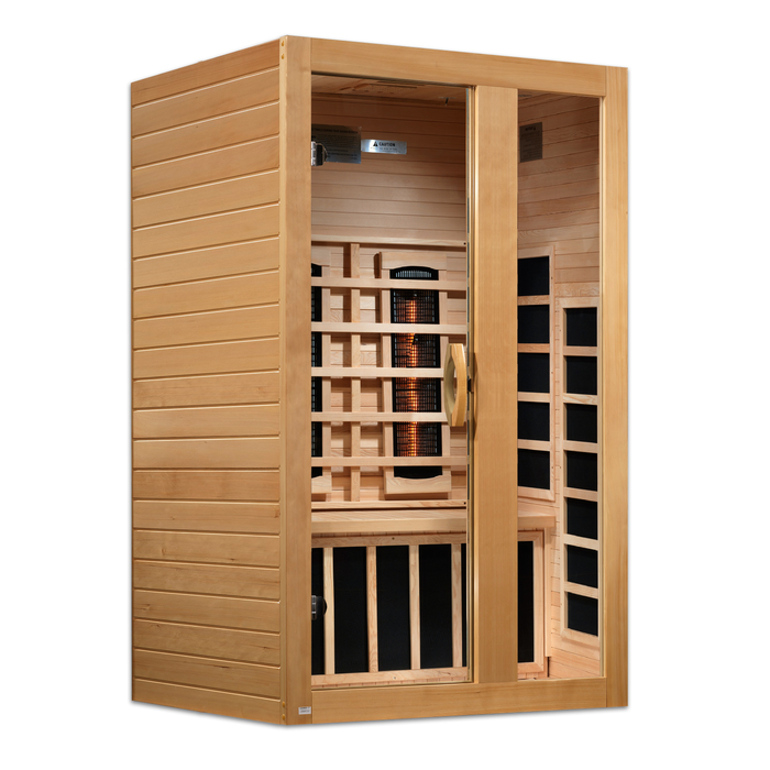 Dynamic Serena full spectrum sauna angled exterior view