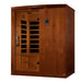 Dynamic Madrid Limited Elite 3-person ultra low EMF sauna angled exterior view