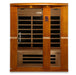 Golden Designs Palermo Edition 3-Person Dynamic Low EMF Far Infrared Sauna DYN — angle view