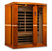 Golden Designs Palermo Edition 3-Person Dynamic Low EMF Far Infrared Sauna DYN — front view