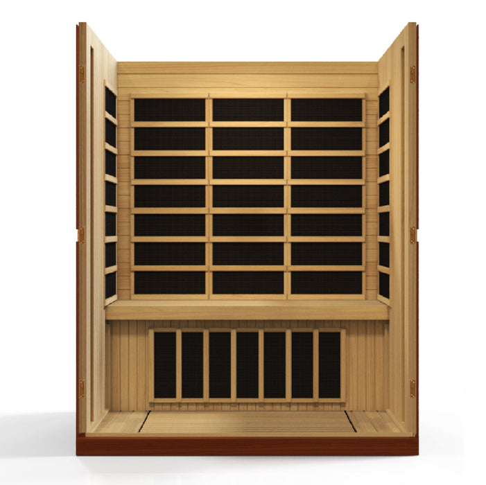 Golden Designs Palermo Edition 3-Person Dynamic Low EMF Far Infrared Sauna DYN — detail close-up
