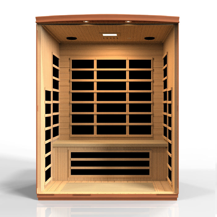 Golden Designs Dynamic 3-Person Low Emf Far Infrared Sauna Lugano Edition - Dyn-6336-01 Saunas