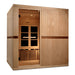 Golden Designs Catalonia 8-person near zero EMF sauna front exterior view