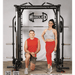 Muscle D Fitness Muscle D Fitness Megatron Dual Adjustable Pulley / Smith Combo - Selectorized Weight Ad... — full setup angle