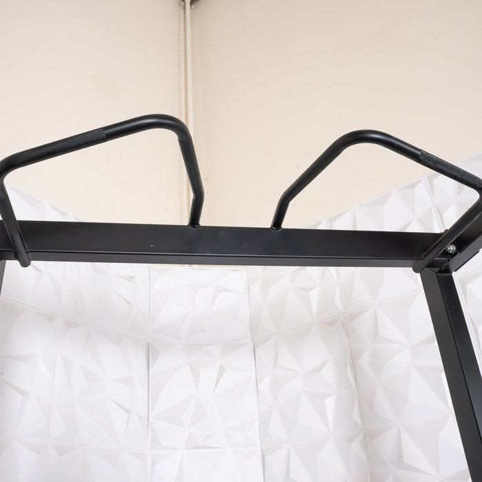 Muscle D Fitness Deluxe Half Rack - Muscle D Fitness - Heavy Duty - Adjustable Safety Bars - Pull Up... — adjustment mechanism