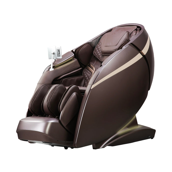 Osaki OS-Pro DuoMax 4D+3D Dual-Mechanism reclined in zero-gravity position showing full body coverage