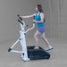 Body Solid Endurance E100 Center Drive Elliptical Trainer — handles and grip
