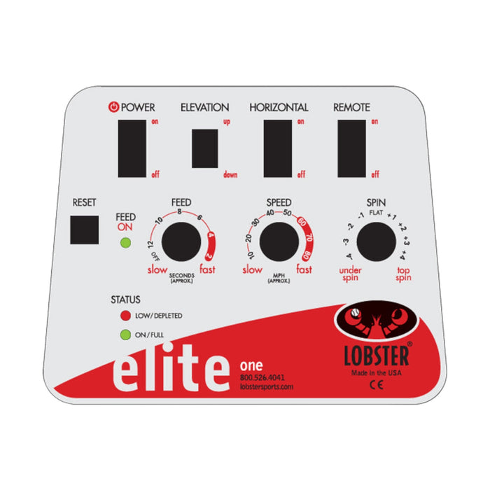 Lobster Elite One control panel close-up