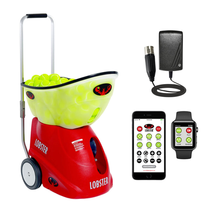 Lobster Elite Grand Five LE with charger and Wi-Fi remote app on iPhone and Apple Watch