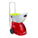 Lobster Elite Liberty tennis ball machine loaded with balls