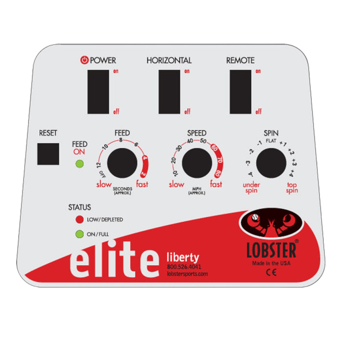Lobster Elite Liberty control panel close-up