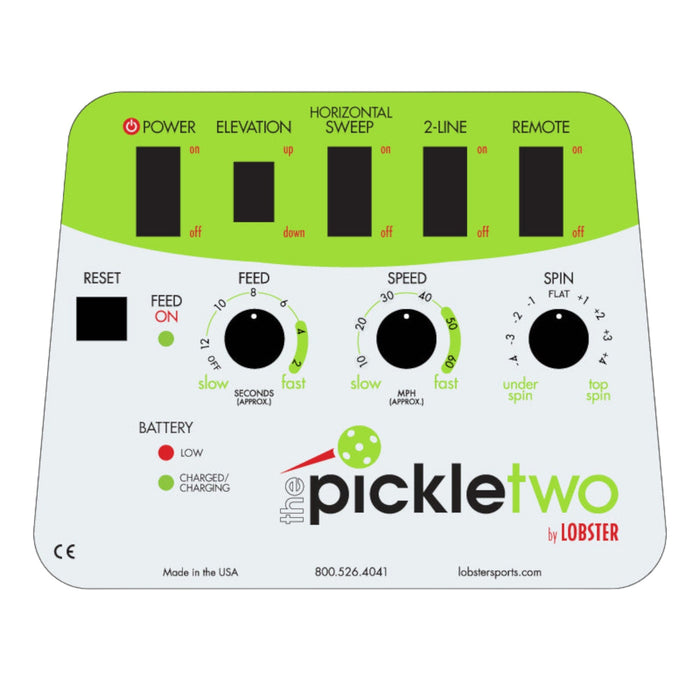 Lobster Pickle Two control panel close-up