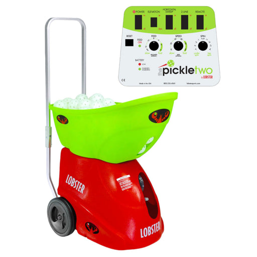 Lobster Pickle Two pickleball machine with control panel