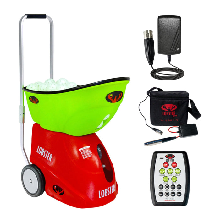 Lobster Pickle Champion with external battery pack, charger and remote control