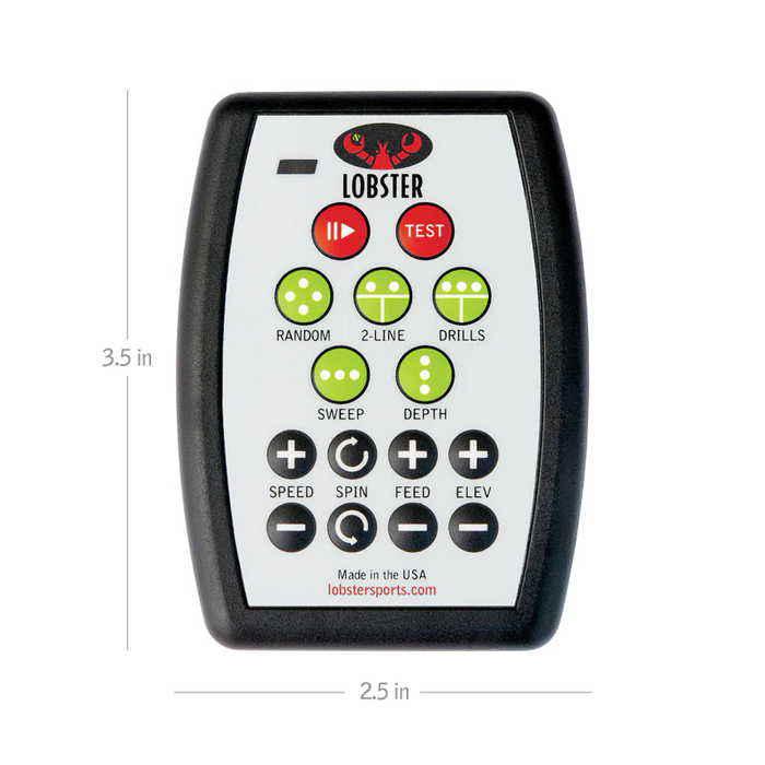 Lobster grand 20-function remote control dimensions