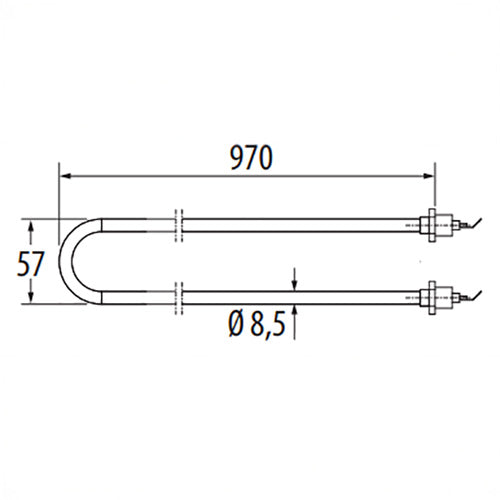 EOS 20016845 SPARE INVISIO HEATER ELEMENT, 6KW OR 12KW, 208V, 2000W