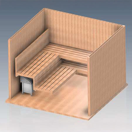 EOS Invisio Midi 208/3 Concealed Under-Bench Electric Sauna Heater - image 2