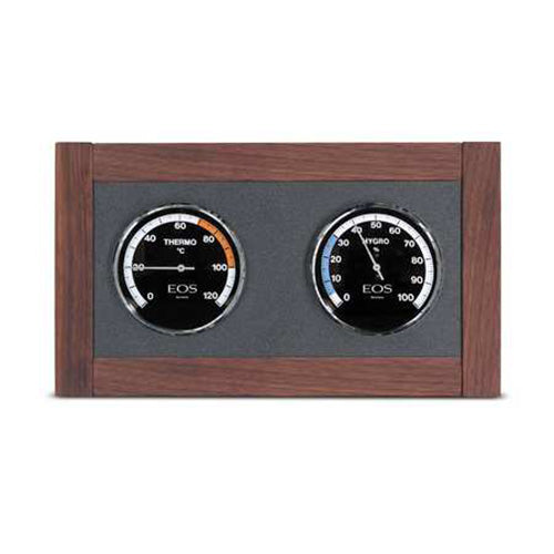 EOS Lux Climate Station Celsius Solid Wood-Framed Thermometer & - image 2