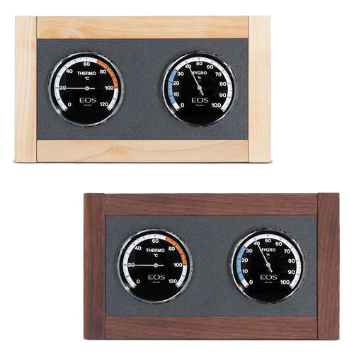 EOS Lux Climate Station Celsius Solid Wood-Framed Thermometer &