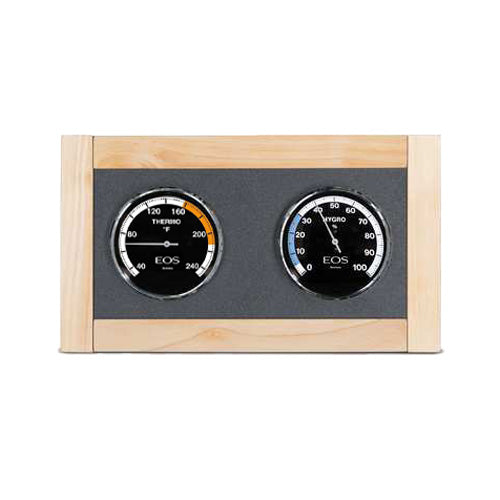 EOS Lux Climate Station Fahrenheit Solid Wood-Framed Thermometer & - image 3