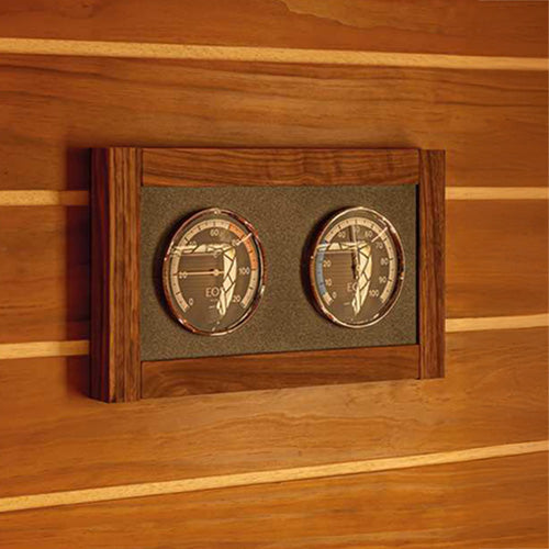 EOS Lux Climate Station Celsius Solid Wood-Framed Thermometer & - image 3
