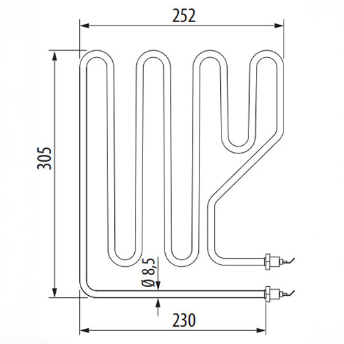 EOS 20016855 SPARE MYTHOS HEATER ELEMENT, 9KW, 208V, 1500W