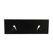 EOS Towel & Robe Rack Towel & Robe Hooks, Wall-Mount, Black