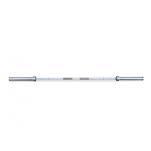 Muscle D Fitness Hard Chrome Olympic Bar - Muscle D Fitness - 7' Length - Rotating Sleeves — front view