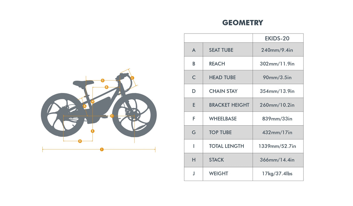 EUNORAU E-BIKE US EKIDS20 1.0 — folded position