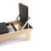 Elina Pilates Wood Reformer with Tower — headrest and shoulder blocks