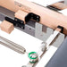Elina Pilates Wooden Reformer Lignum — foot bar and straps