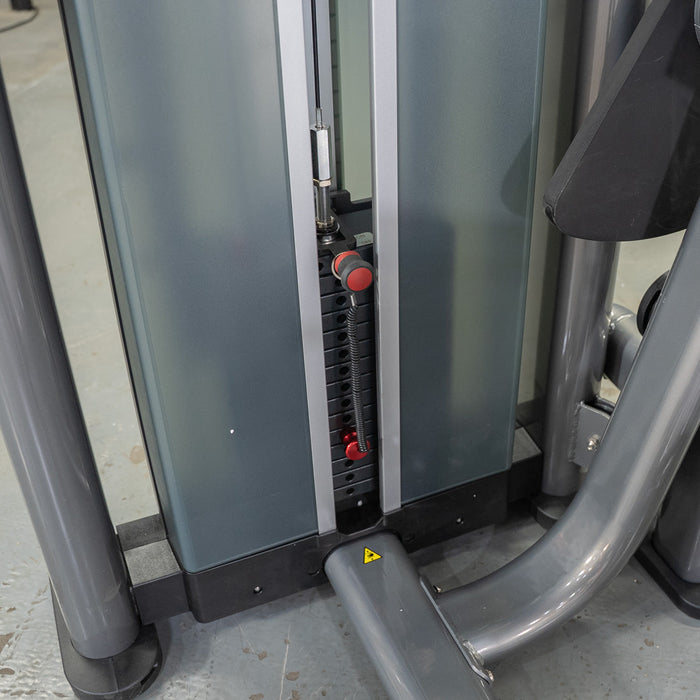 Muscle D Fitness Elite Plus AB Crunch - Commercial Grade - Adjustable Seat - Pin Selectorized - Abdominal Workout