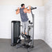 Muscle D Fitness Muscle D Fitness Elite Plus Assisted Chin / Dip - Commercial Grade - Adjustable Seat - Pin... — side profile